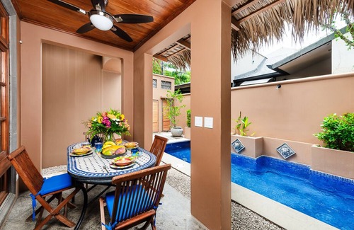 Rio Seco House | Courtyard 6, private pool, 3 Beds Villa across the street from the beach