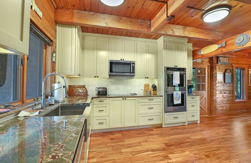 Martindale House | Cousins River Retreat I Log Home, River, Hot tub