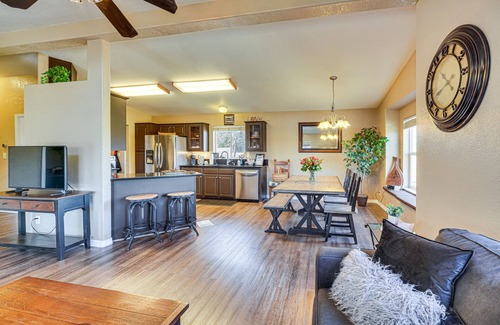 Lincoln House | Covered Patio: Lincoln Vacation Rental!