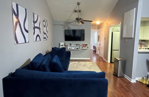 Highlands - Perkins Condo | Cozy 1- bedroom condo with 2 sofas is Steps from Everything