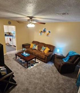 Greenville Apartment | Cozy 2BR sleeps 6 near ECU Stadium and Hospital