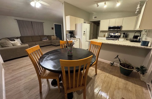 Snellville House | Cozy 3 bedroom 2 bath home with wooded deck view, fenced yard, allows pets!