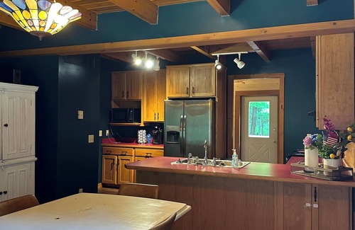 Minerva Cabin | Cozy 5-bedroom cabin with WiFi, AC-nestled in the woods near Minerva, Ohio