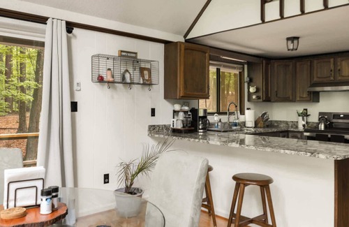 The Woods Cabin | Cozy A-Frame w Fireplace, Fire Pit, Grill & WiFi