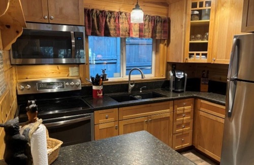 Peninsula Village Cabin | Cozy Almanor Lakefront 2 Bed/2 Bath Cabin. Boat Ramp and Boat Slip Included