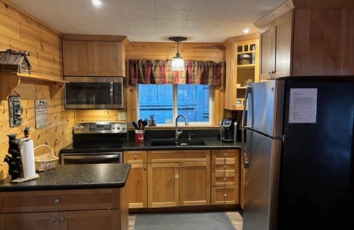 Peninsula Village Cabin | Cozy Almanor Lakefront 2 Bed/2 Bath Cabin. Boat Ramp and Boat Slip Included