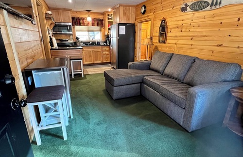 Peninsula Village Cabin | Cozy Almanor Lakefront 2 Bed/2 Bath Cabin. Boat Ramp and Boat Slip Included