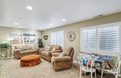 American Fork Apartment | Cozy American Fork Retreat with Electric Fireplace