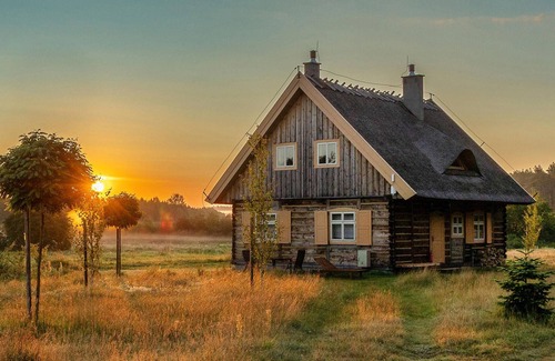 Cekcyn House | Cozy and rustic wooden house in an idyllic location.