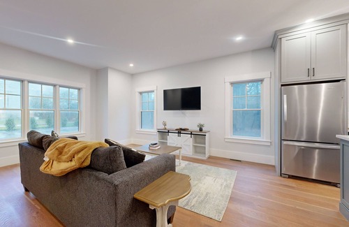 Mashpee House | Cozy apartment across from kid friendly park with W/D, AC, games, & pond view