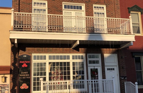 Wabasha Condo | Cozy apartment with balcony that overlooks downtown Wabasha!