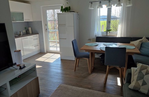 Fridolfing Apartment | cozy apartment with balcony and I on the Chiemgau Alps