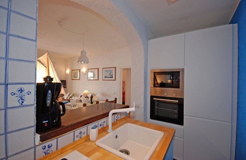 Cala Piccola Apartment | Cozy apt with sweeping sea view, beach club access at Cala Piccola bay. WiFi, AC