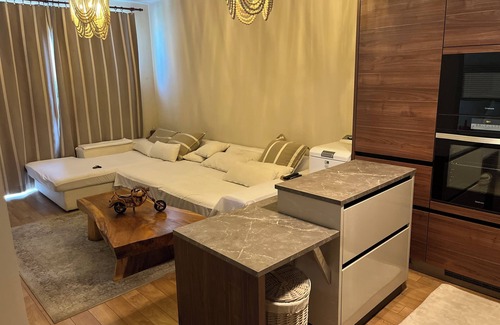 Primorski Apartment | Cozy apt with private office 247 Infinity salty heated pool barbecue sky dome