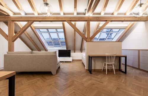 Vinohrady Apartment | Cozy Attic Loft with Terrace in Prime Location