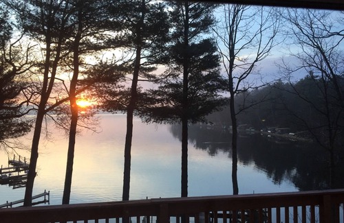 Pentwater Cabin | Cozy "Beach" Cabin in the woods with Pentwater Lake frontage and access