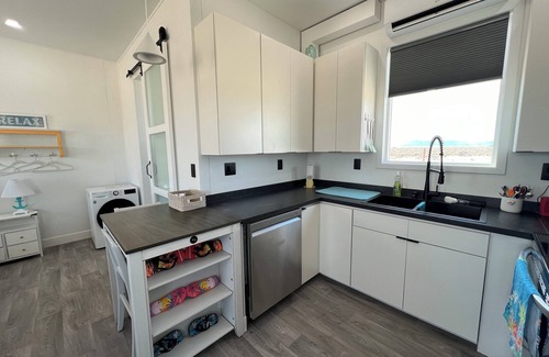 Beryl Junction House | Cozy Beach House tiny home in tranquil Beryl Utah with AC, WiFi, fitness room.