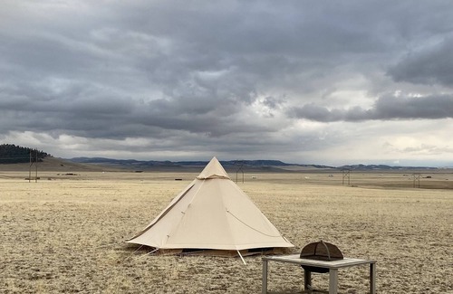 Hartsel RV Rental | Cozy Bell Tent w Firepit & Views - Easy Access to Reservoir!