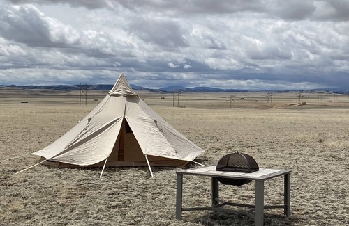 Hartsel RV Rental | Cozy Bell Tent w Firepit & Views - Easy Access to Reservoir!