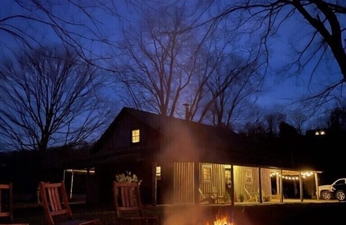 Taylorsville Cabin | Cozy Bourbon Country Cabin with HOT TUB and Fire Pit on Brashears Creek
