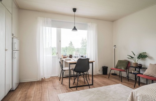 Avesta Municipality Apartment | Cozy & Bright Studio in Peaceful Horndal