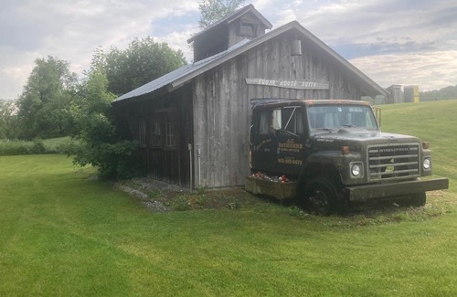Enosburg Falls Cabin | Cozy cabin in charming Enosburg with AC, WiFi. Used to be a sugarhouse.