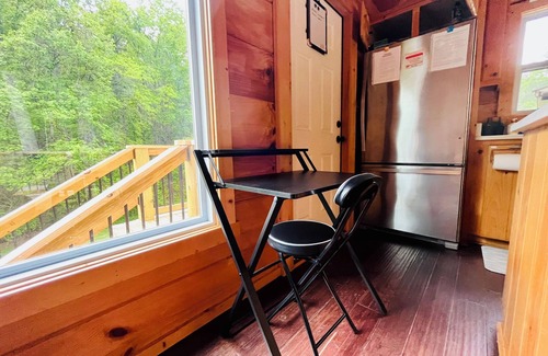 Old Fort Cabin | Cozy Cabin on 4 acres - By I-40 - King Bed - Fenced Yard - Deck - Loft - Firepit