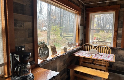 Perrysburg Cabin | Cozy cabin tucked away in the woods. pets and kid welcomed
