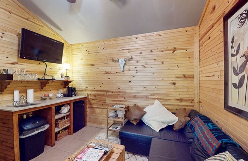Paige Cabin | Cozy cabin w/covered porch, relaxing hammock & porch swing