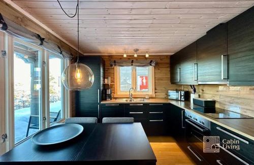 Flesberg House | cozy cabin with panoramic views and sauna at Blefjell