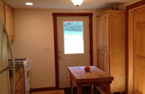 Kingfield Cabin | Cozy Camp Nestled In The Woods by the Carrabassett River, on 20 acres .