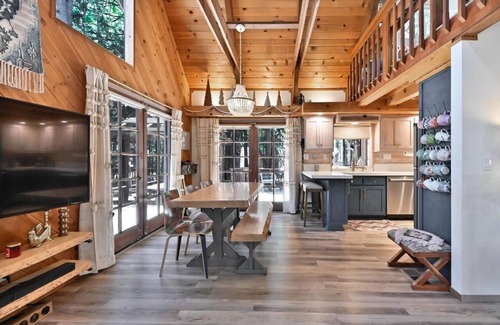 Arnold Cabin | Cozy Chic Chalet - Enchanting Family Retreat w/Hot Tub & Surprises! Dog Friendly