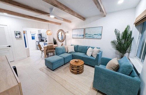 Poinsettia Heights House | Cozy coastal villa with smart features, private backyard, and washer/dryer
