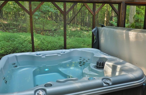 Dover Cottage | Cozy Cottage on 400 acres with private enclosed hot tub and indoor wood burner!