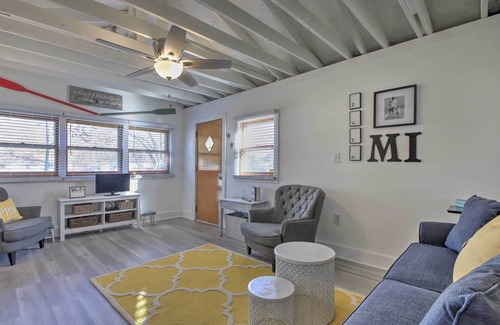 Lake Michigan Beach Cottage | Cozy Cottage w/ Fire Pit: 1 Mi to Lake MI Beaches!
