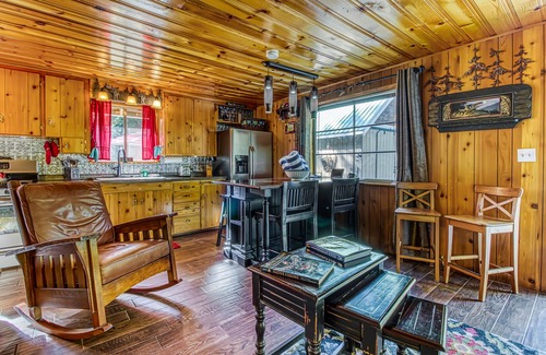 Ardenvoir Cabin | Cozy, dog-friendly woodland cottage with two decks & wood stove