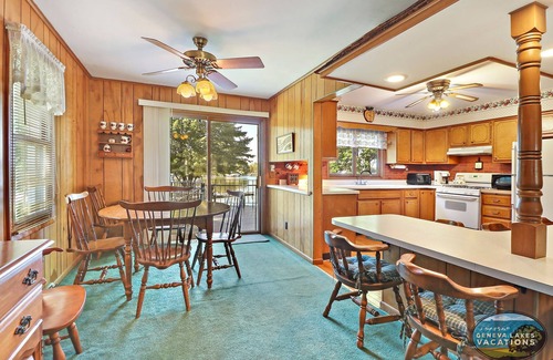 Powers Lake House | Cozy Family Lake Home |Recreational Lake |Waterfront |Private Pier |Bar |Pool Table