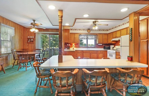 Powers Lake House | Cozy Family Lake Home |Recreational Lake |Waterfront |Private Pier |Bar |Pool Table