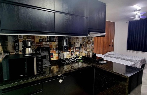 Alphaville Apartment | Cozy flat black Homeoffice 19th Floor