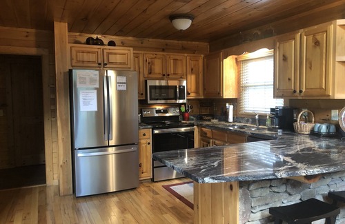 Foxfire Estates Cabin | Cozy Getaway Long Range View Paved Access Minutes To Downtown Blue Ridge Hot Tub