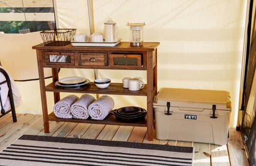 Glen Wilton Cabin | Cozy glamping tents located by headwaters of the James River near Eagle Rock, Va