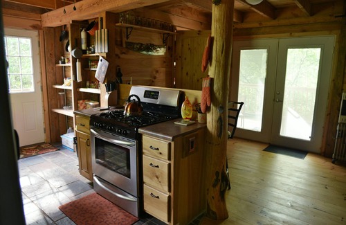 Mount Airy Cabin | Cozy hand-built cabin in the heart of wine country, near mountains and Mayberry