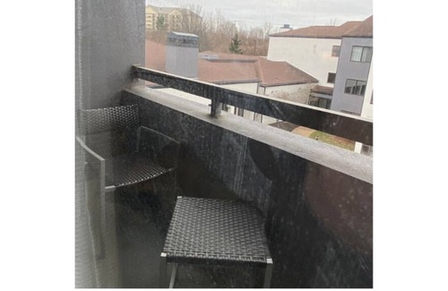Waldron Other | Cozy hotel room with balcony near airport
