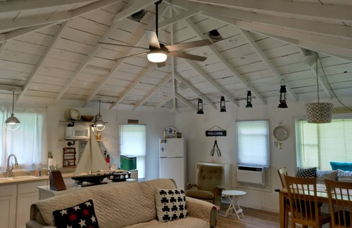 Lexington Cottage | Cozy lake cottage with fire pit, one block from Lake Huron.