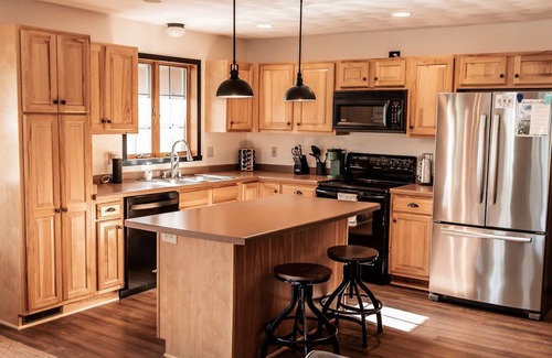 Newville House | Cozy Lake Home on Water: Large deck, Yard & Dock