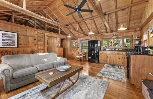 Le Roy Cabin | Cozy log cabin with amazing lake views!