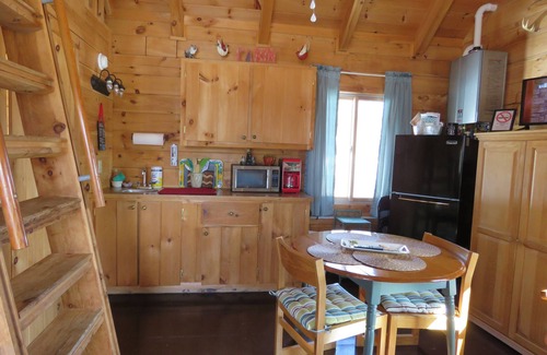 East Corinth Cabin | Cozy modern cabin located on large parcel one mile off the main road.