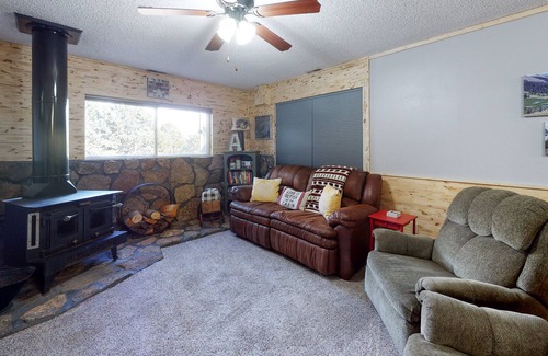 Alpine Village House | Cozy mountain-view cabin with fireplace, washer/dryer, and WiFi - dogs OK
