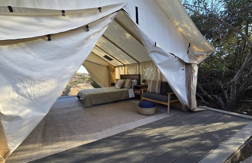 Fallbrook RV Rental | Cozy Mountain View Glamping Tent