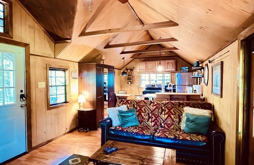 Grand Rivers Cabin | Cozy Mulberry Cabin retreat for two at KY Lake
